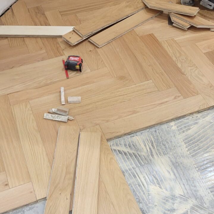 herringbone flooring